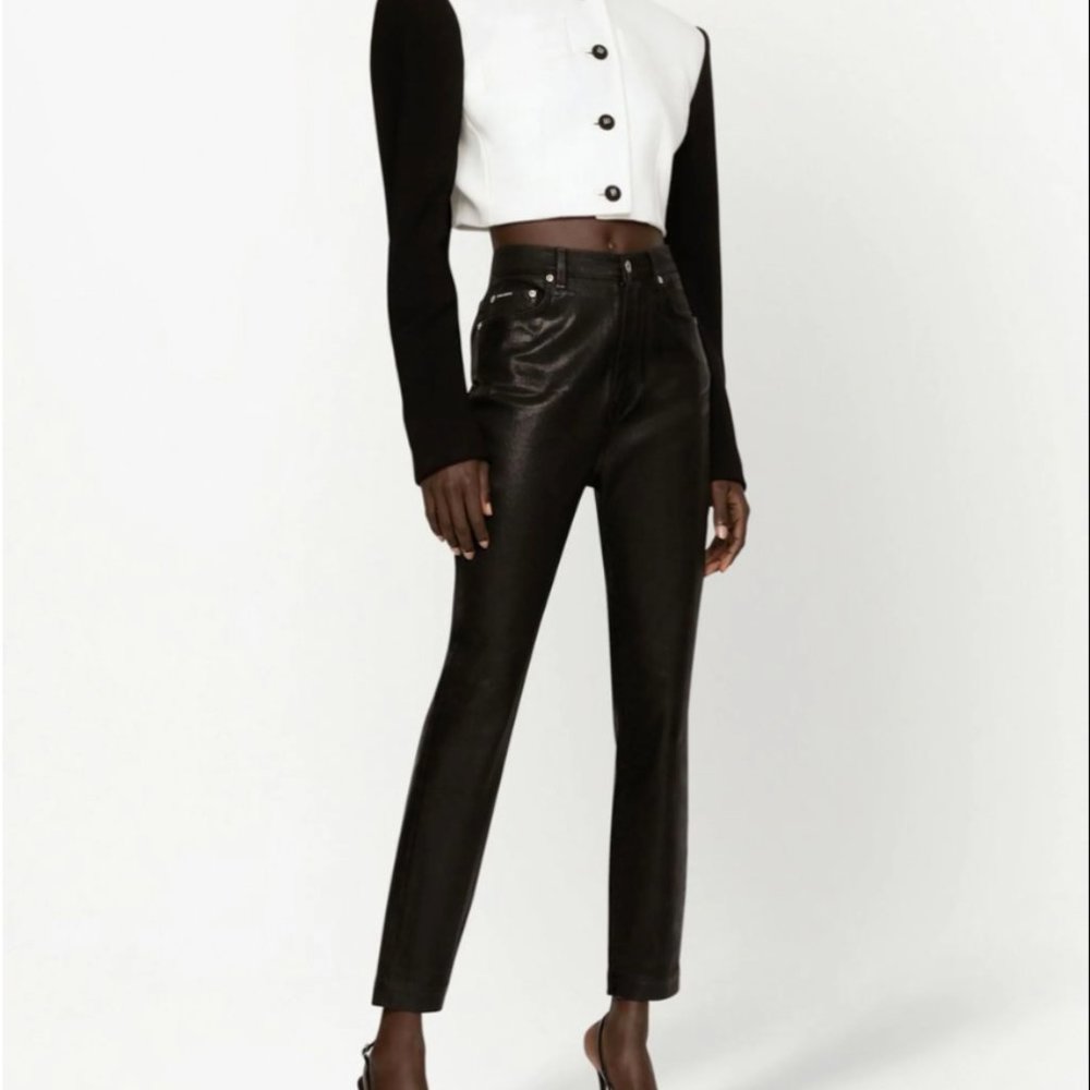 Dolce & Gabbana Denim 'Grace' Waxed Jeans